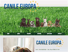 Tablet Screenshot of canileeuropa.it
